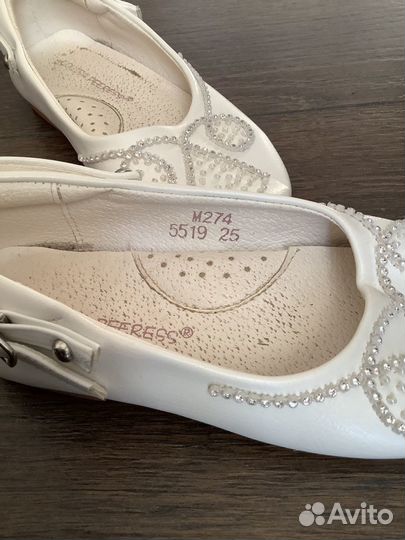 Туфли для девочки 25 размер