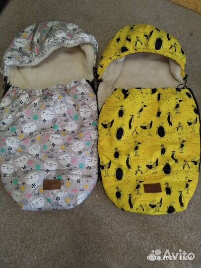 Конверт в коляску зимний