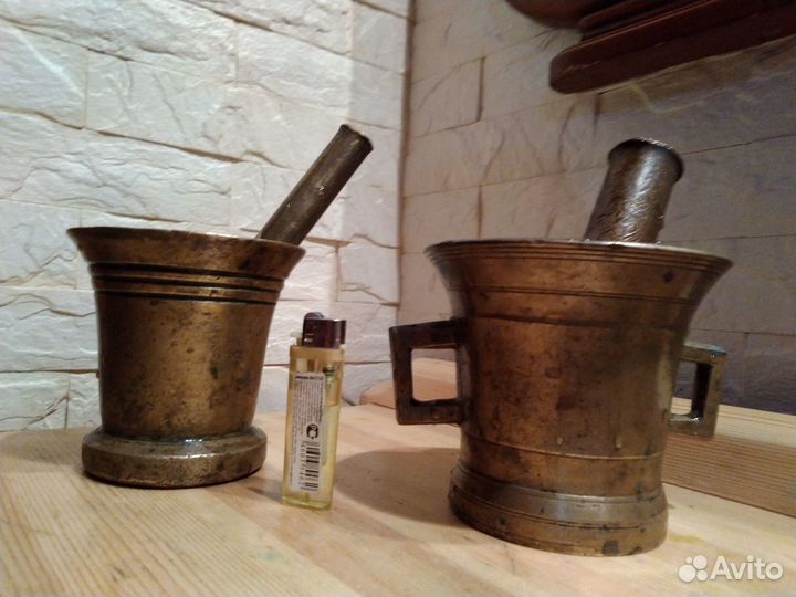 Ступка с пестиком латунь