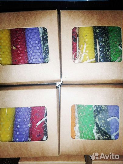 Авторские свечи из натурального воска