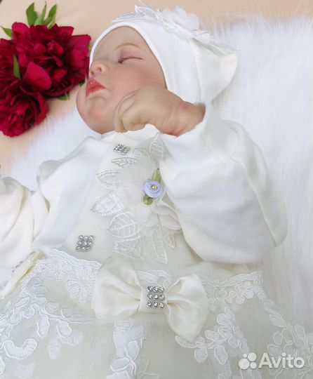 Конверт на выписку для девочки с костюмом