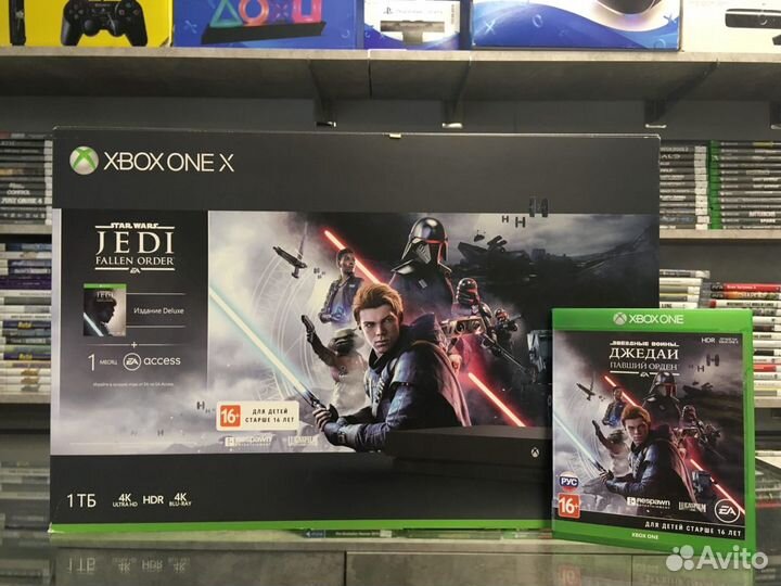 Xbox One X 1tb + Игра Star Wars Jedi: Fallen Order