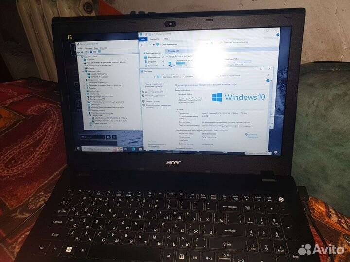 Ноутбук Acer, GeForce 920m 2gb