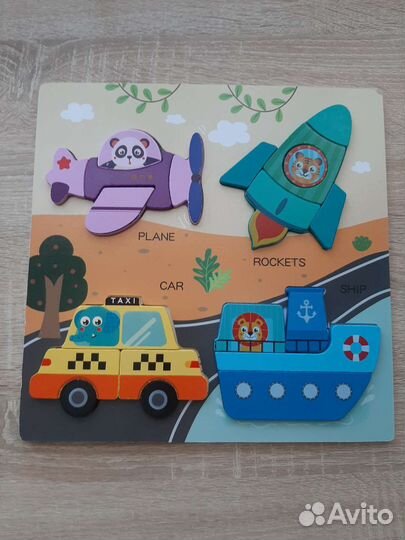 Деревянные пазлы для малышей