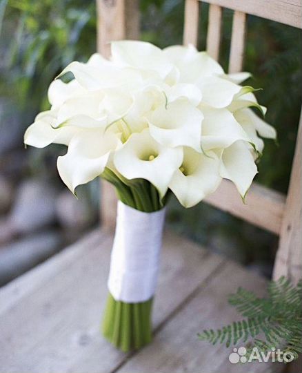 Букет невесты, букет из калл, свадебный букет