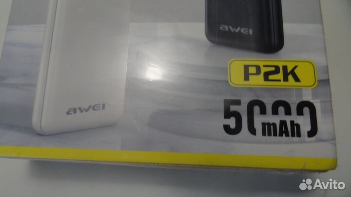 Внешний аккумулятор Power Bank awei 5000 mAh новый