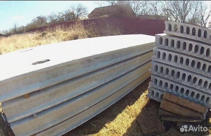 Плиты железо-бетонные, армированные