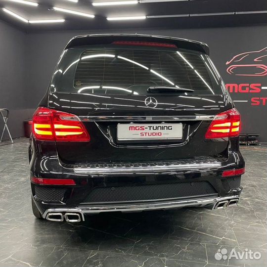 Губа + диффузор + дхо + решетка на GL-Class X166