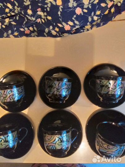 Кофейный сервиз на 6 персон.Франция