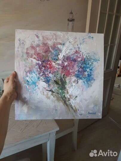 Нежная. Картина маслом 40х40