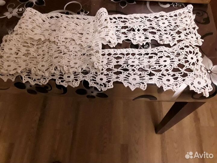 Кружево ручная работа. /подзор/ старинное,салфетка