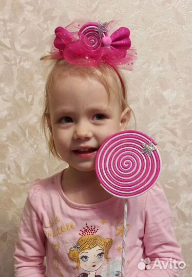 Ободок Конфетка + конфетка на палочке