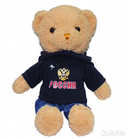 Мягкая игрушка Мишка в синей толстовке