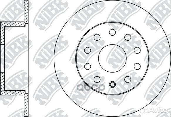 Диск тормозной зад ;skoda octavia III (5E3