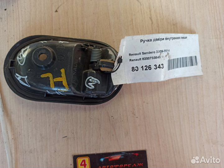 Ручка двери внутренняя Renault Sandero 2009