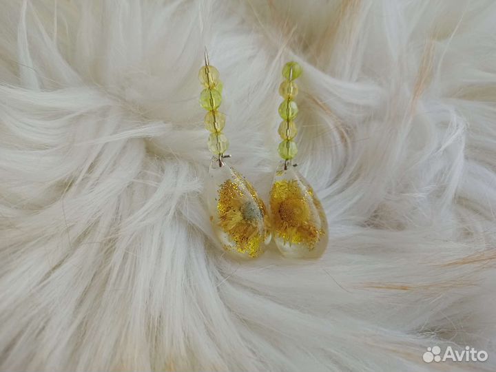 Серьги из эпоксидной смолы