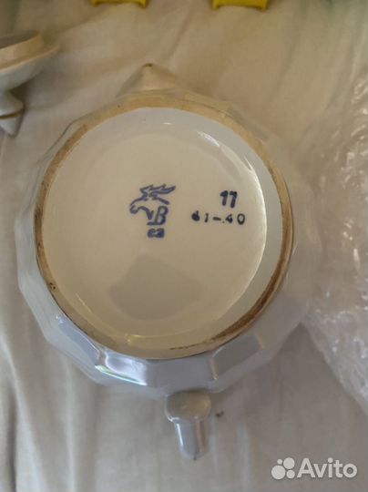 Набор посуды СССР костяной фарфор полный