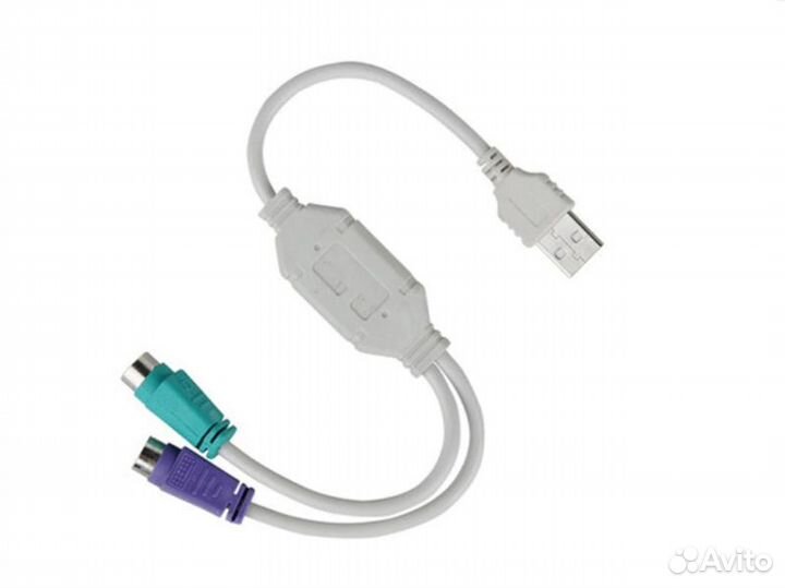 Переходник PS/2 - USB (мышь + клавиатура)