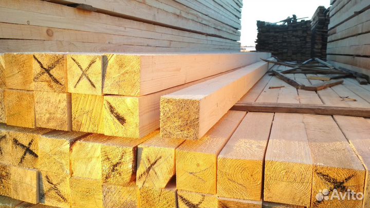 Брус сухой обрезной 120 * 120 * 3000 мм