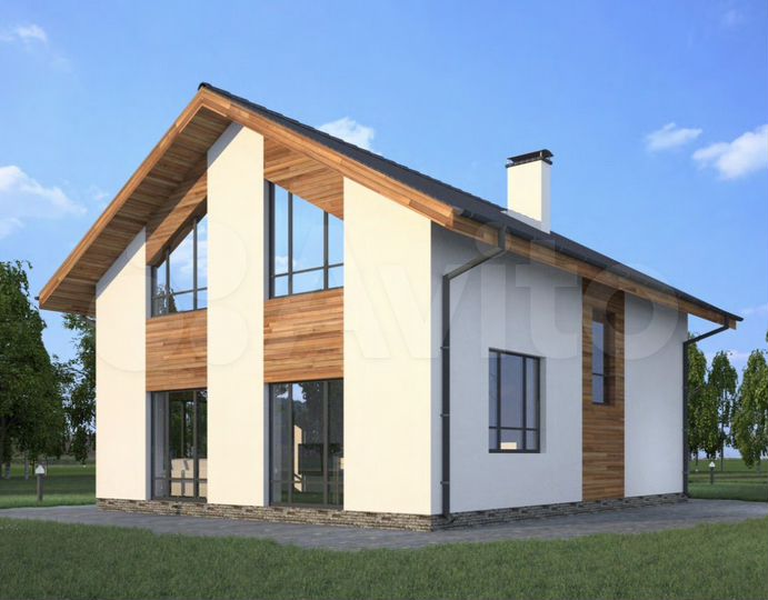 Дом 100 м² на участке 7 сот.