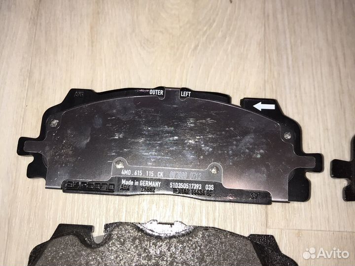 Тормозные колодки передние Touareg/Q7 4M0698151AP