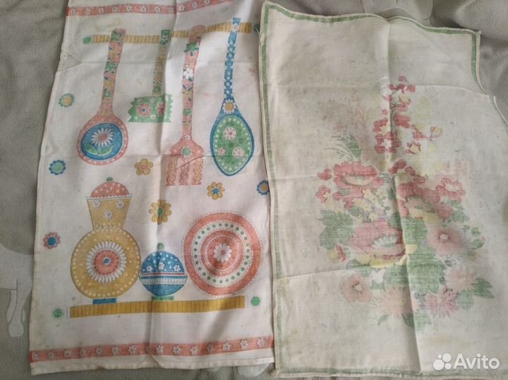 Старинная советская вышивка Полотенчики