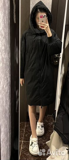 Пуховик женский зимний оверсайз