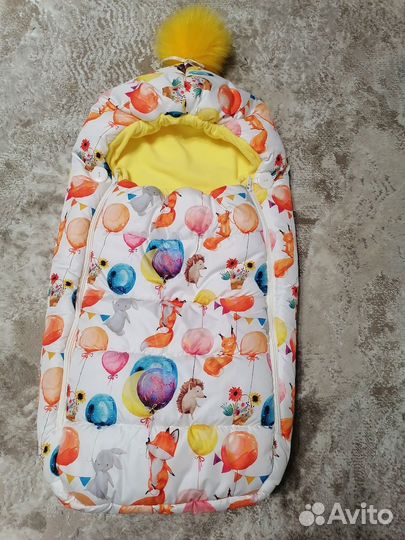 Зимний конверт для новорожденных