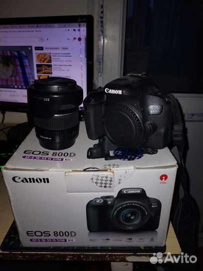 Зеркальный фотоаппарат canon 800D