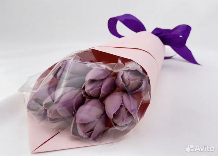 Шоколадные тюльпаны, пионы,розы на 8 марта