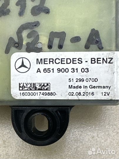 Реле накала свечей OM651 Mercedes W212