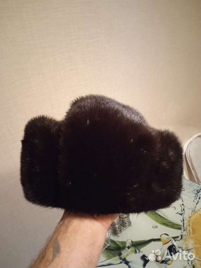 Норковая шапка мужская