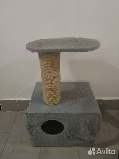 Самодельный кошачий домик