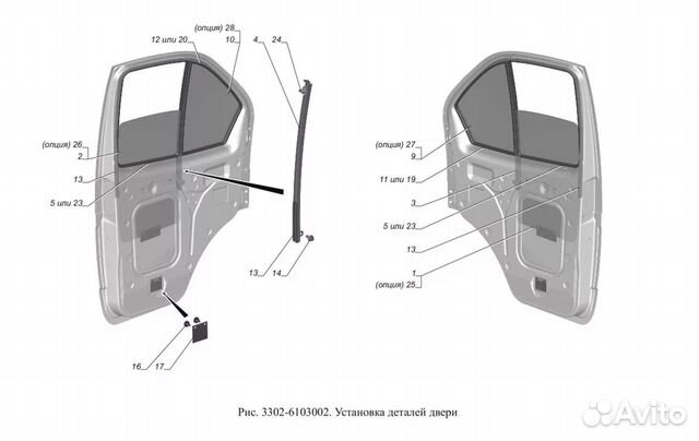 Стекла люк любые газель боковые в дверь