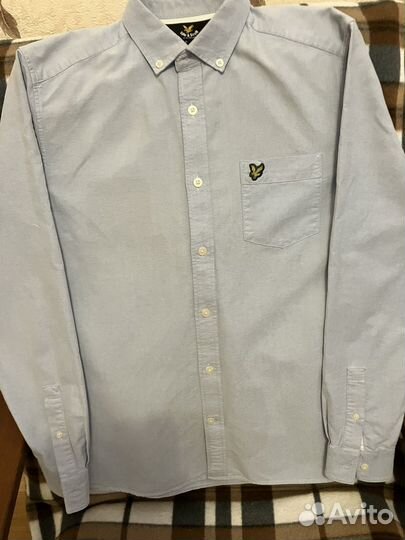 Рубашка мужская голубая базовая Lyle&Scott