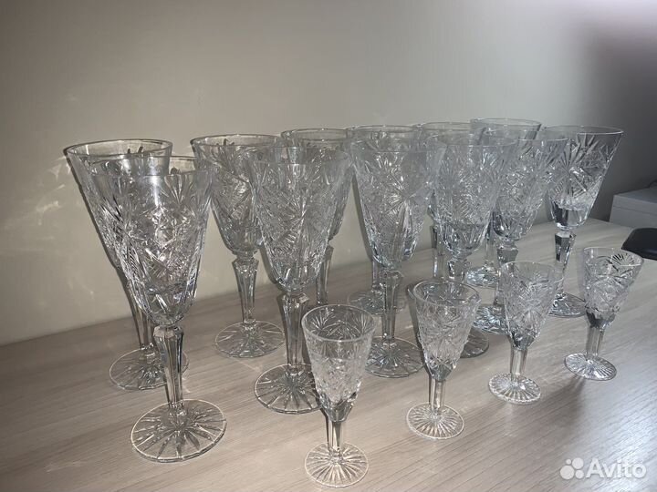 Хрустальные бокалы СССР