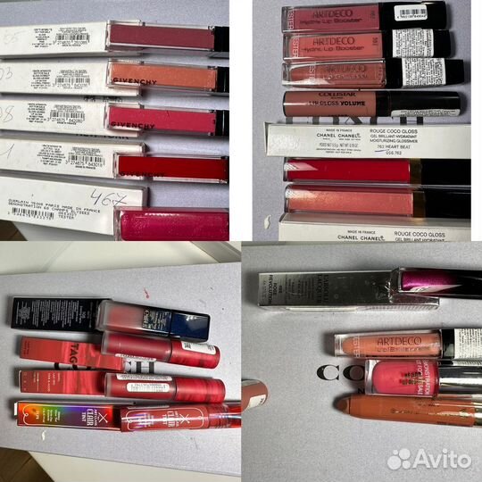 Блески для губ Givenchy, Guelain, Chanel,Collistar