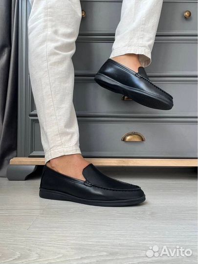 Лоферы мужские кожаные