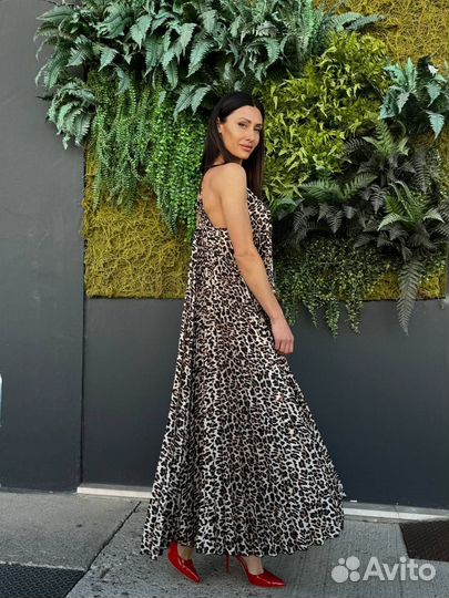 Летний сарафан леопард Италия Joleen