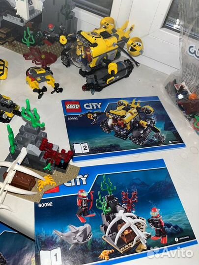 Lego city Исследователи морских глубин 60092/93/95