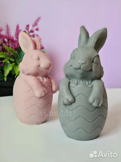 Силиконовая форма пасхальный кролик
