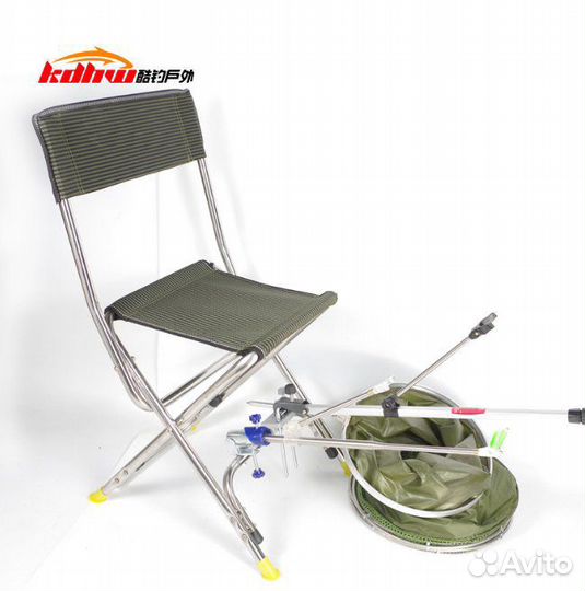 Набор -Стул рыболовный с креплениями и подставками