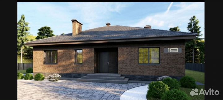 Готовый проект одноэтажного дома