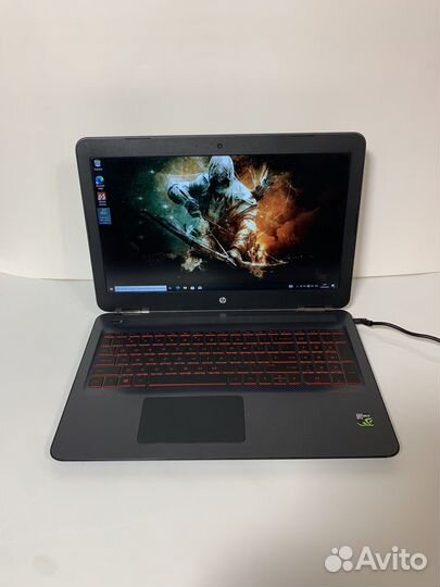 Игровой ноутбук HP omen 15.6 / GTX 1050ti