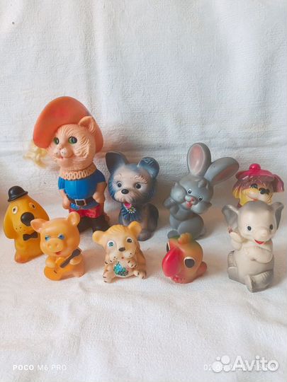 Резиновые игрушки. Разное.СССР, ГДР, Югославии