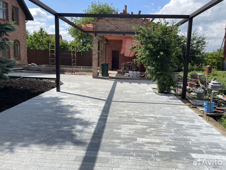 Тротуарная плитка гранитная поверхность от произво