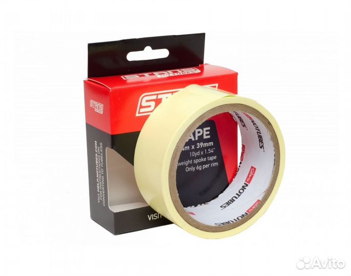 Бескамерная желтая лента Stans NoTubes, 39 мм, 9 м