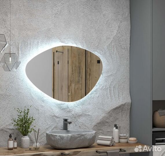 Зеркало с подсветкой парящее