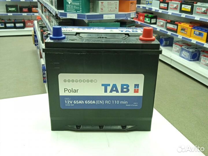 Акб 65ач TAB Asia (Kia,Hyundai,Toyota,Mitsubishi)