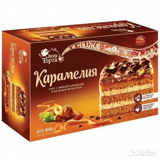 Опт - Торт День торта Карамелия 400г